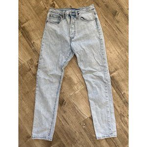 Levi's 501 Womens Skinny Jeans Size 27 Light Wash Fitted High Rise Modern Casual